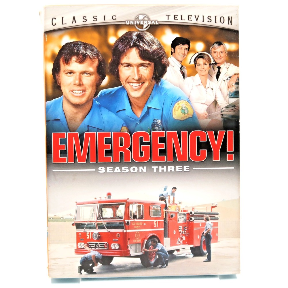 Emergency Season 3 DVD 5-Disc Set Kevin Tighe Randolph Mantooth Universal 2007